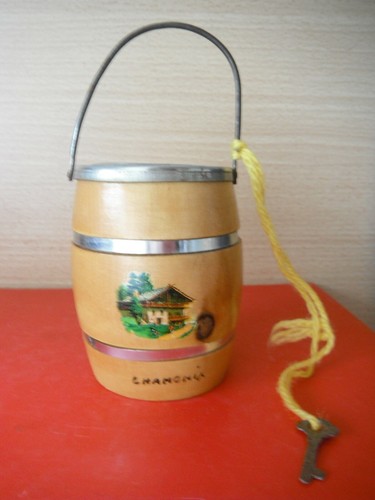 Vintage tirelire tonneau - vintage,