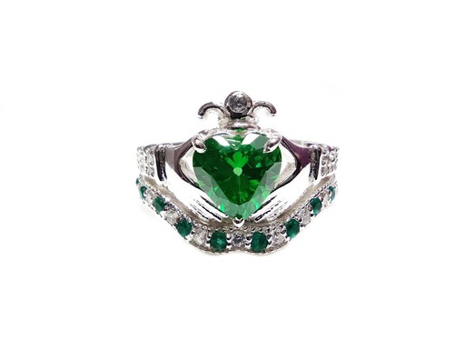 925 argent irlandais claddagh - 925,