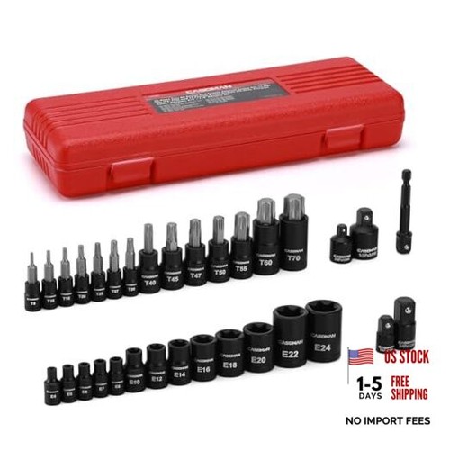 Piece torx bit socket and - 32-piece,
