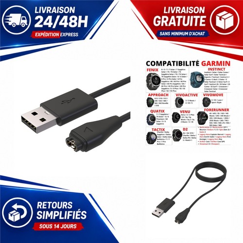 Câble chargeur usb - 1, m