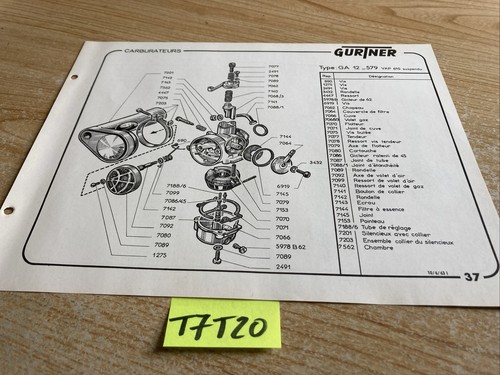 Gurtner carburetor ga12 - gurtner,