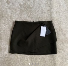 Mini jupe zara kaki taille - mini,