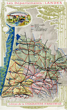 LOT 2 cartes des LANDES avec