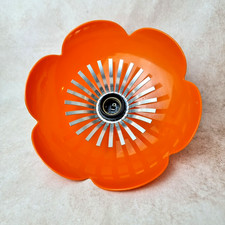 Lustre Applique Orange Forme Fleur – Lampe Vintage Murale 70s Space Age