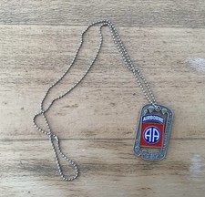 DOG TAG 82nd AIRBORNE AVEC