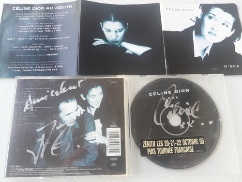 Celine dion autograph - dion, d'eux