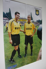 POSTER )) RONALDO / VIERI INTER & BENARBIA PSG