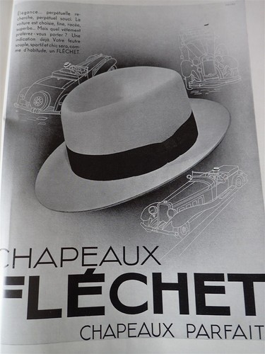 Flechet chapeau publicité - flechet,