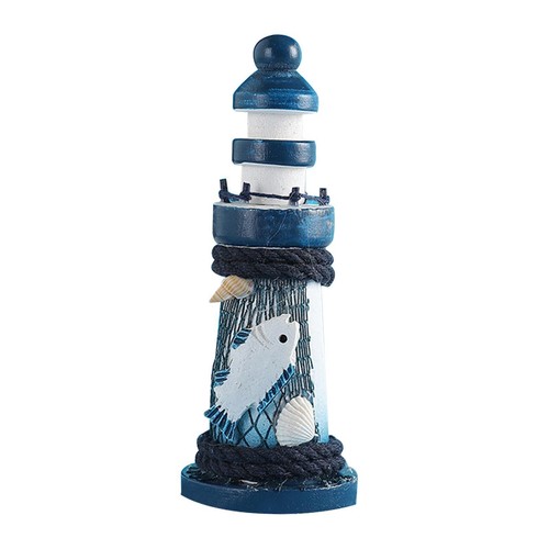 Statue phare bois - de,