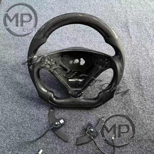 Carbon fiber steering wheel - carbon,