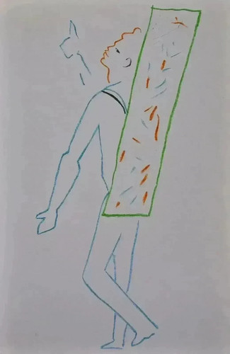 Jean cocteau lithographie - jean,