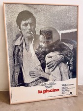 Affiche cinema originale LA PISCINE Delon Romy Schneider 60x80