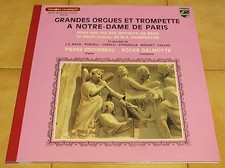 Disque - Vinyl 33T Grandes Orgues et Trompette à Notre Dame de Paris (Philips)