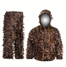 Costume de Camouflage Ghillie Adulte Chasse observation Marron