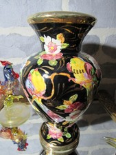 Ancien Vase ARTE VENEZIANA - Décor aux oiseaux et Fleur - Style Cerdazur Monaco