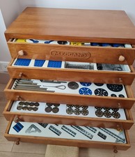 Coffret en bois MECCANO boite N°10 Complet - Etat jamais utilisé année 1980s