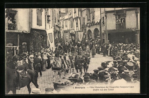 Cpa bourges fetes de - cpa, bourges,