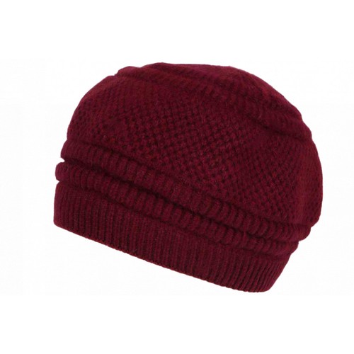 Bonnet béret bordeaux - bonnet,