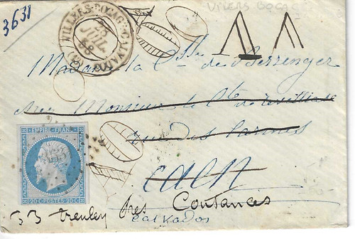 France enveloppe 1858 - ,