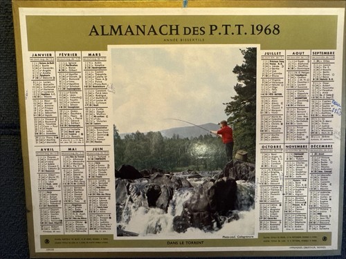 Almanach des ptt 1968 oberthur - almanach,