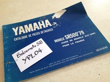 Yamaha parts list SR500 SR 500 500SR 2J4 3H0 79 catalogue liste pièces détachées