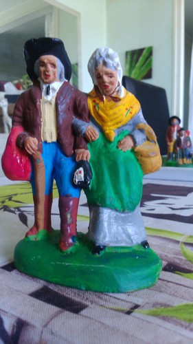 Santon creche couple chave - creche,