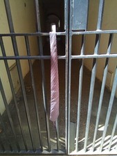 Cravate Vintage Pierre Balmain Paris Motifs Géométriques Bleu/ Rouge Élégance 