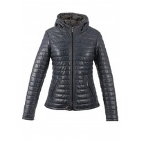 Oakwood doudoune en cuir kaki