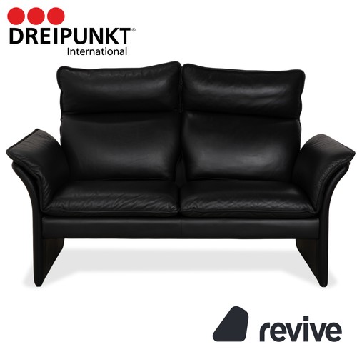 Sofa canapé noir cuir à - canapé,