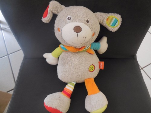 Doudou peluche chien gris - 67/,