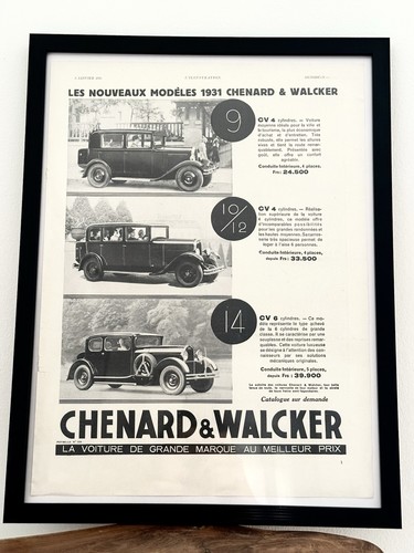 Affiche ancienne chenard - affiche,