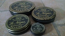 LE NEGUS - CONFISEUR NEVERS - GRELIER & LYRON - Lot de 4 boîtes métal 