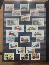 Lot 22 Timbres Stamps Vehicule Voitures Cars Collection