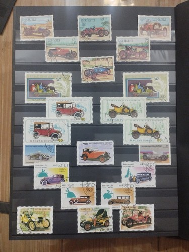Lot timbres stamps vehicule - lot,