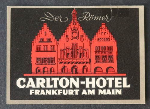 Ancienne étiquette hotel - étiquette,
