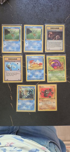 Lot cartes pokemon anciennes - cartes,