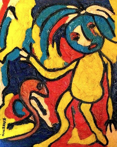 Tableau art brut - tableau,