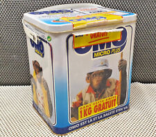 Ancien Baril Boîte Métal OMO Micro Plus Maousse Costo  Collection Vintage