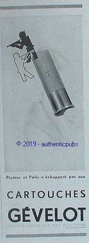 Publicite gevelot munition - publicite,