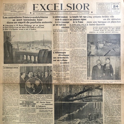 Journal excelsior 1935 - excelsior, 24/02/1935