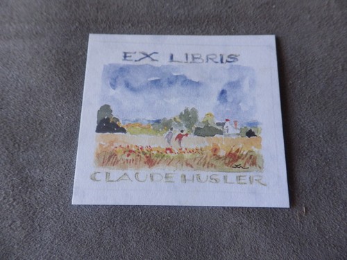 Libris claude husler - ex-libris,