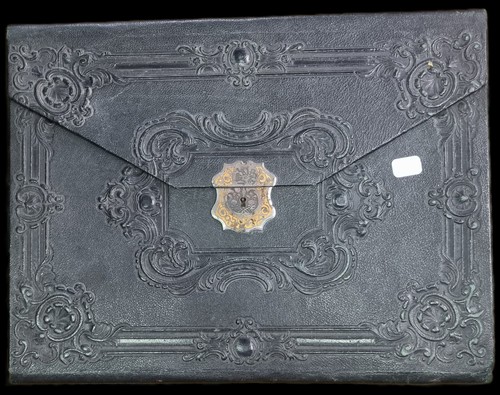 Ancien porte document cuir - document,