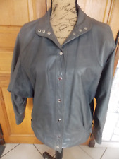 veste femme cuir kaki t 38