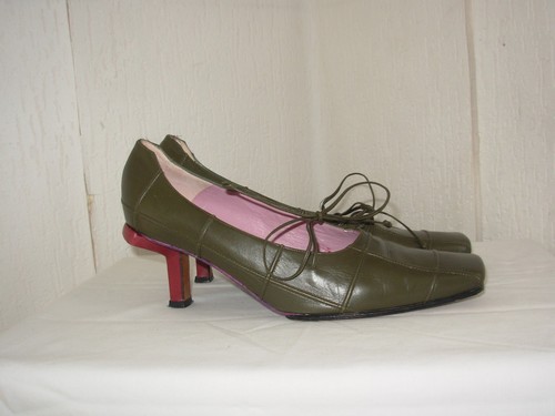 Uad medani escarpins cuir - uad, vert