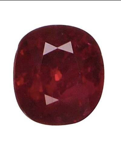 Rubis non chauffé certifié - non,