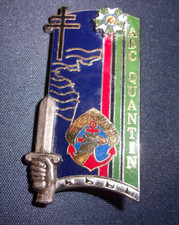 Insigne 171° promotion ENSOA " Adc Quantin "- Coloniale - RMT - FFL - matriculé