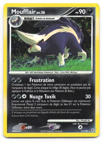 Carte pokémon moufflair - carte,