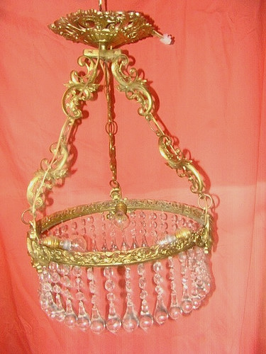 Lustre circulaire avec monture - circulaire,