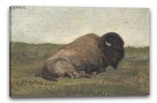 Toile/Cadres Antoine-Louis Barye - Bison couché