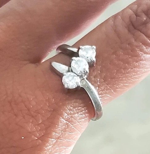 Bague argent trilogie - trilogie, zircon